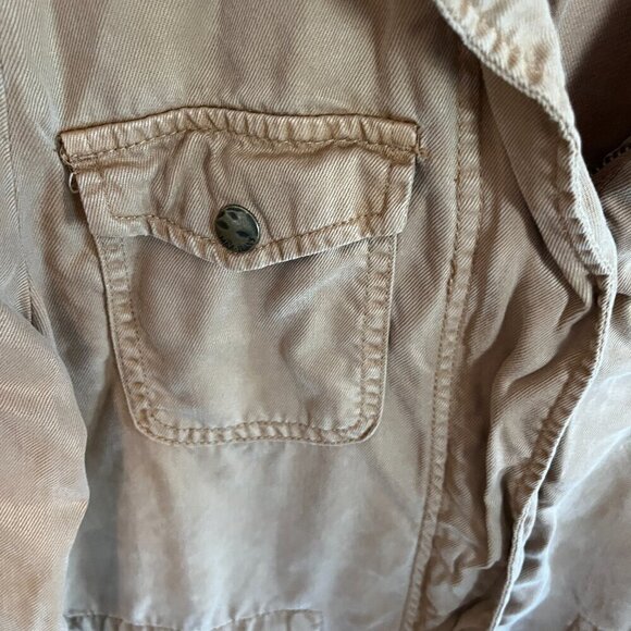 Max Jeans Cargo Jacket Tank Brown Size Small - Picture 5 of 12